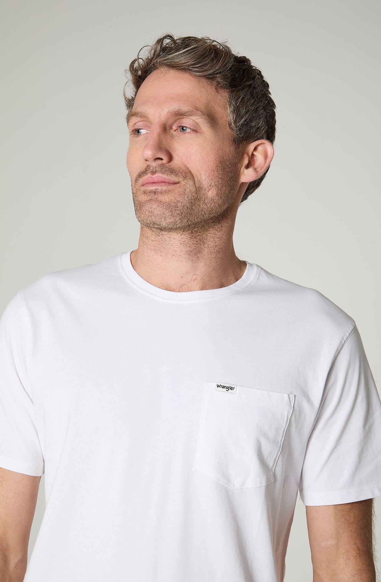 Polera Hombre Cuello Redondo Con Bolsillo Regular Fit 100% Cotton-2