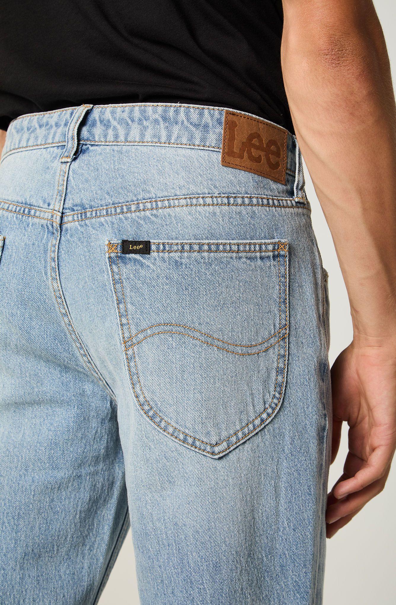 Jeans Hombre Straight Tiro Medio Celeste Daren -3