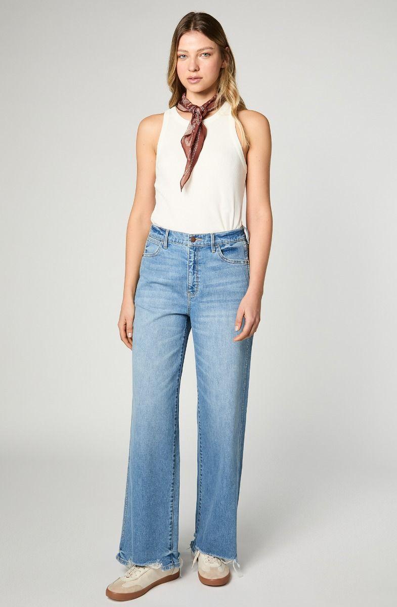 Jeans Mujer Baggy Wide Leg  Mid Blue-3