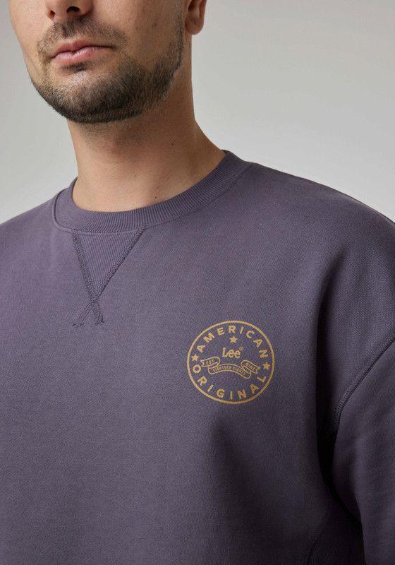 Poleron Hombre  Ls Crew Sws Original Grey-2