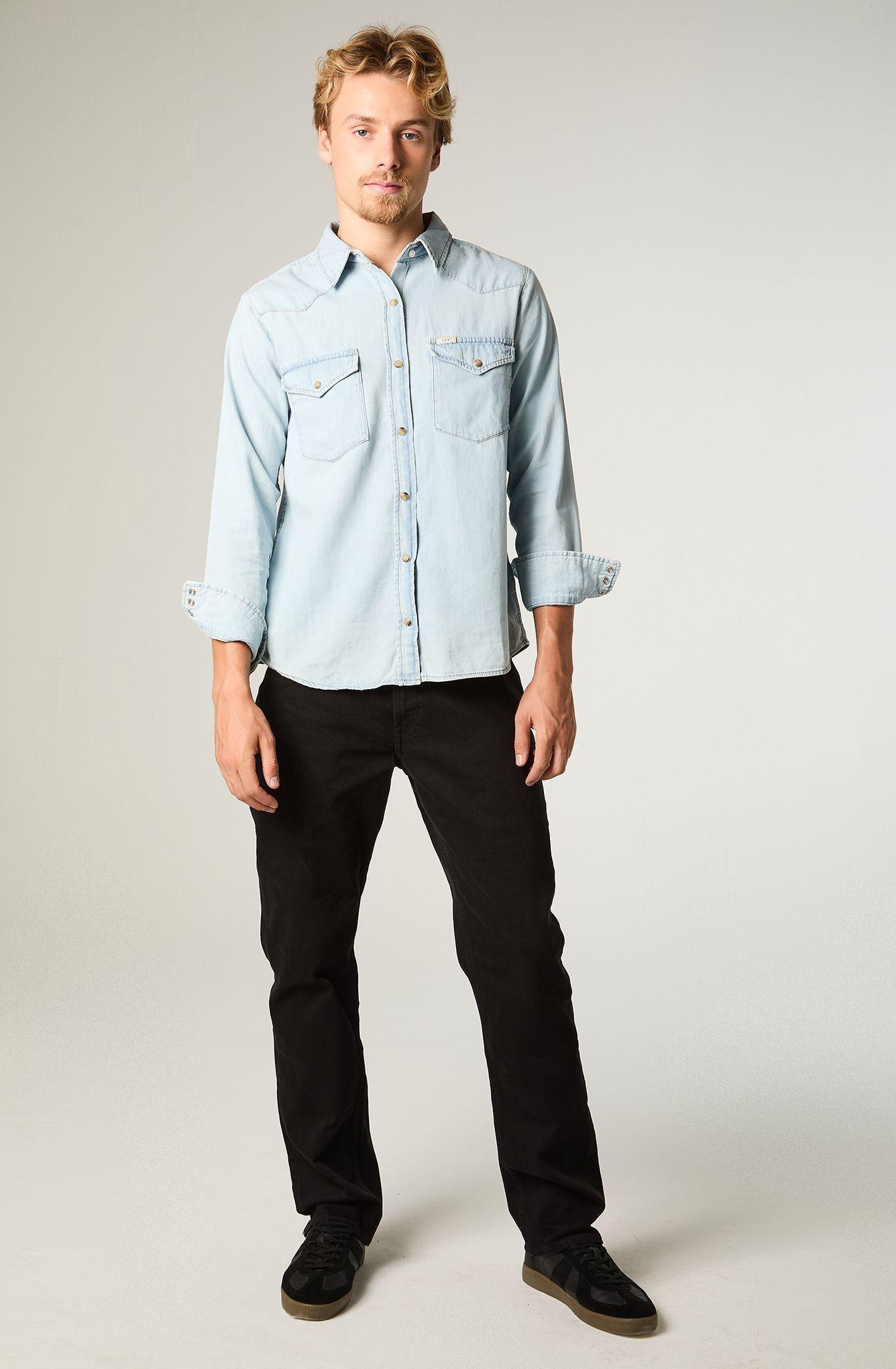 Jeans Hombre Brooklyn Classic Straight Fit Black-1