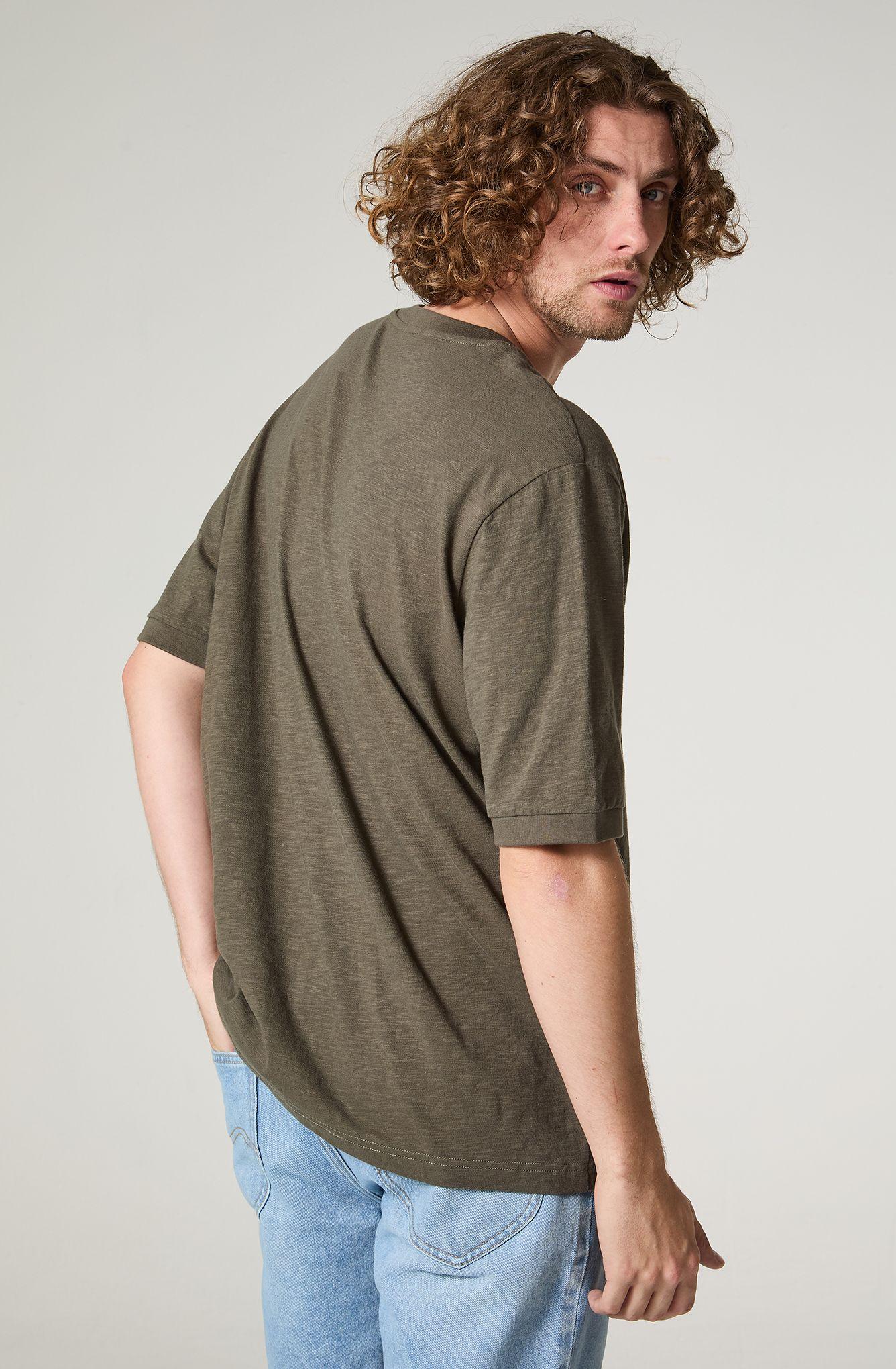 Polera Hombre Manga Corta  Henley Regular  Fit Botones-3