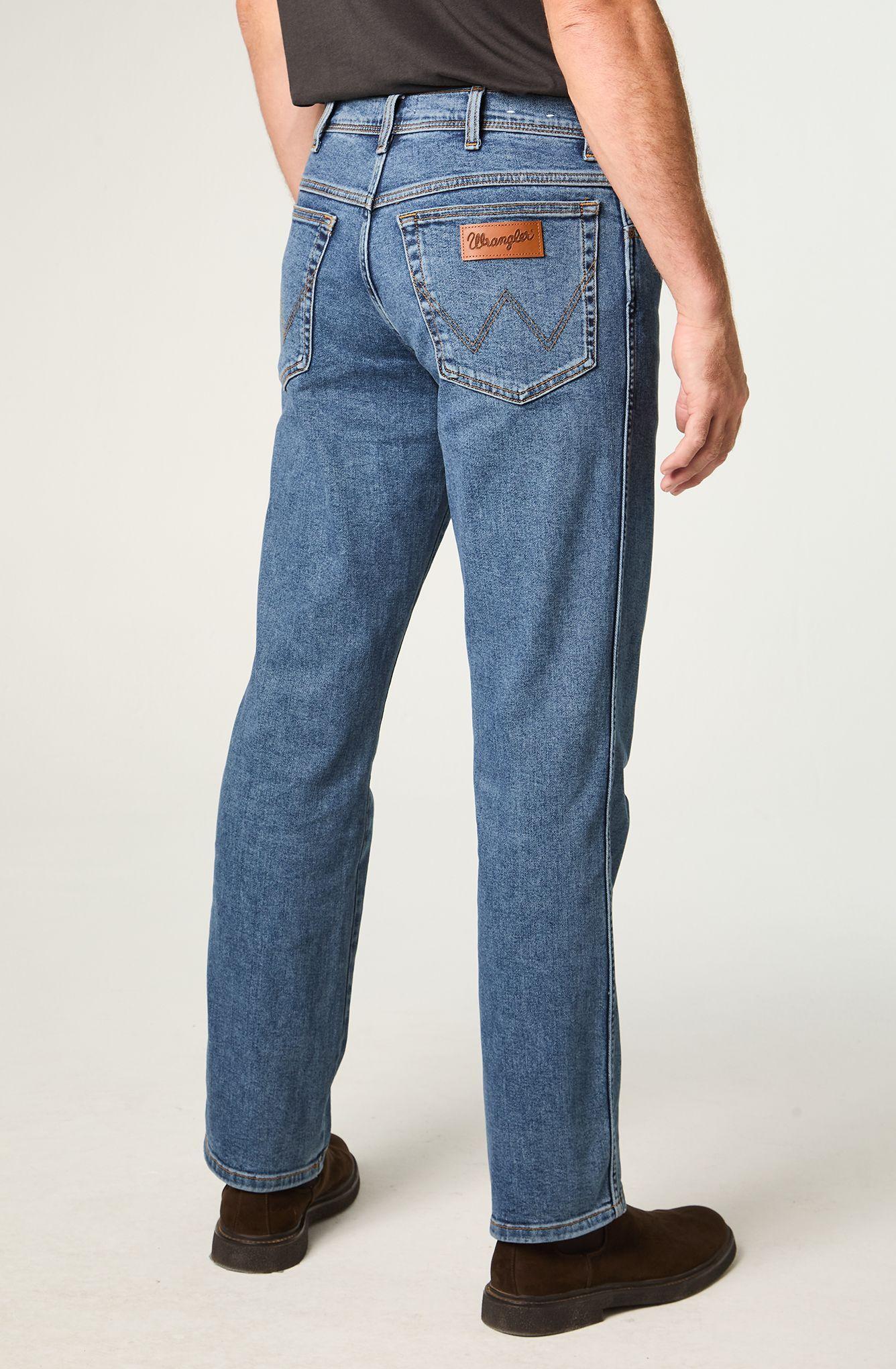 Jeans Hombre Texas Straight Tiro Alto Azul -2