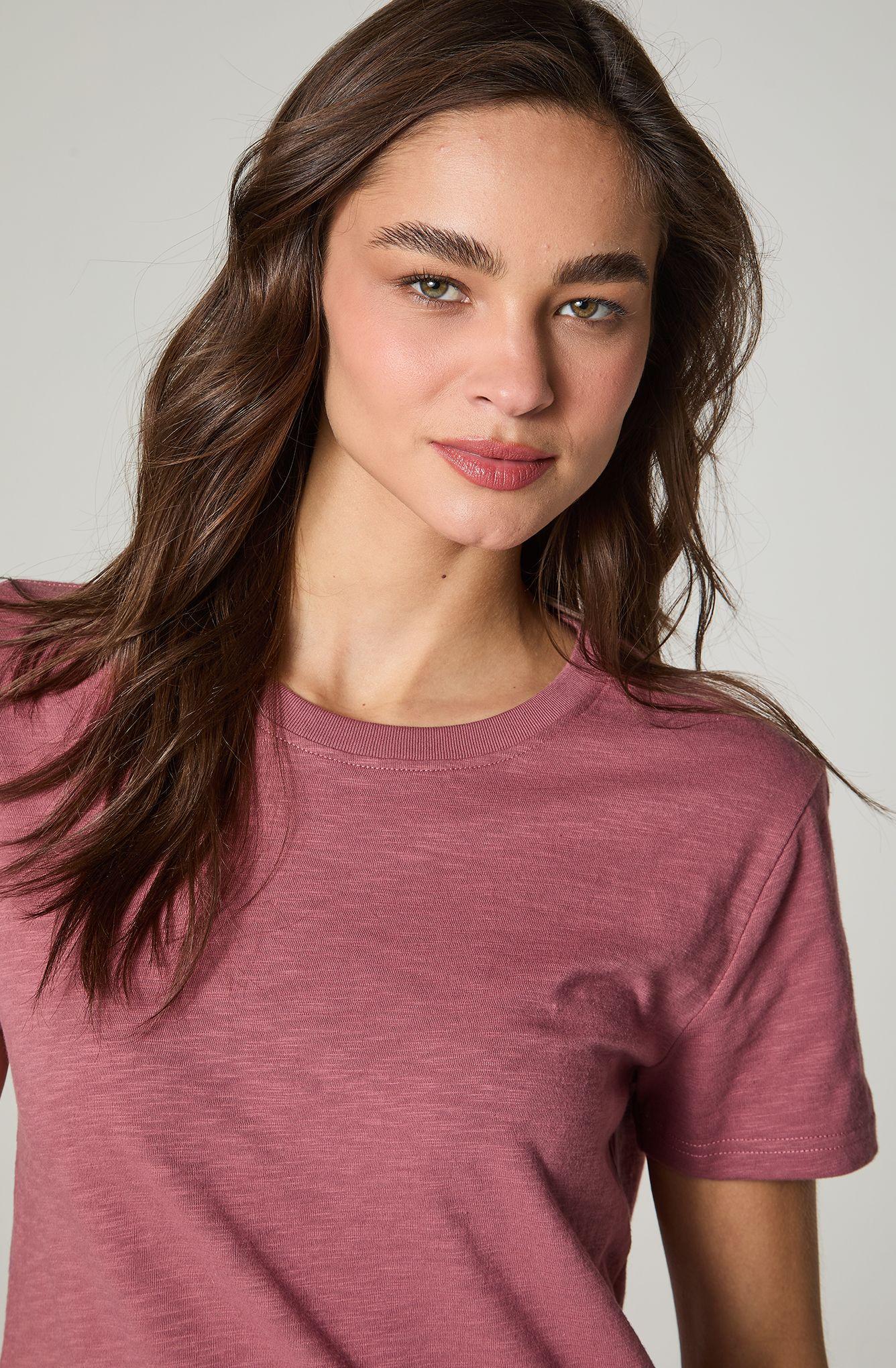 Polera Mujer Manga Corta Slub Regular  Fit Basic-2