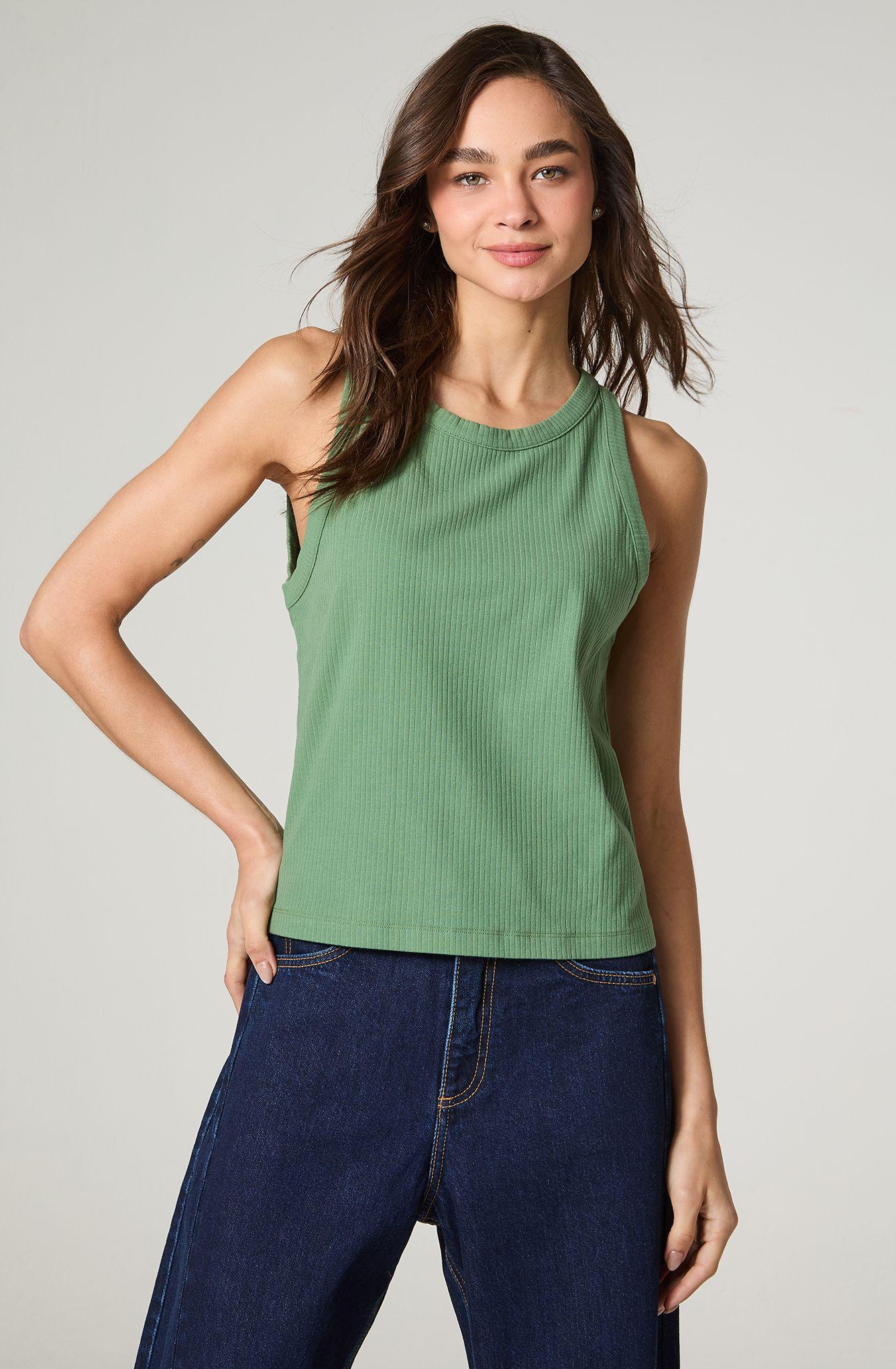 Polera Mujer Tank Sin Manga Regular  Fit-1