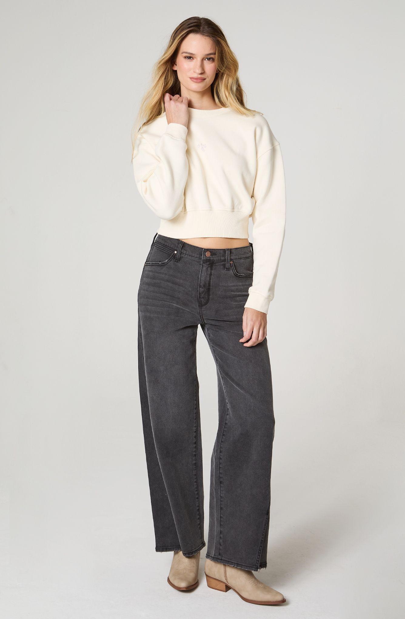 Poleron Mujer Cuello Redondo Relaxed Fit-0