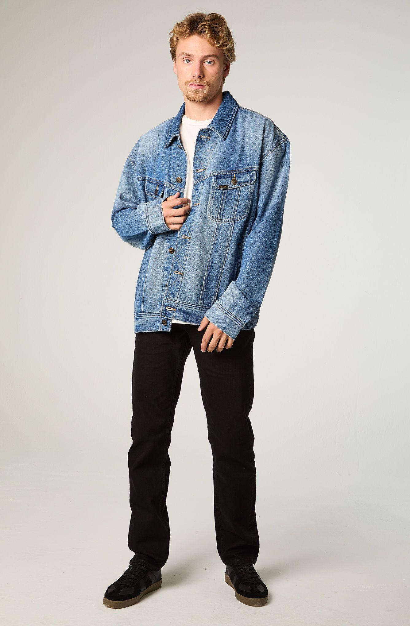 Chaqueta Hombre Regular Azul Rider -1