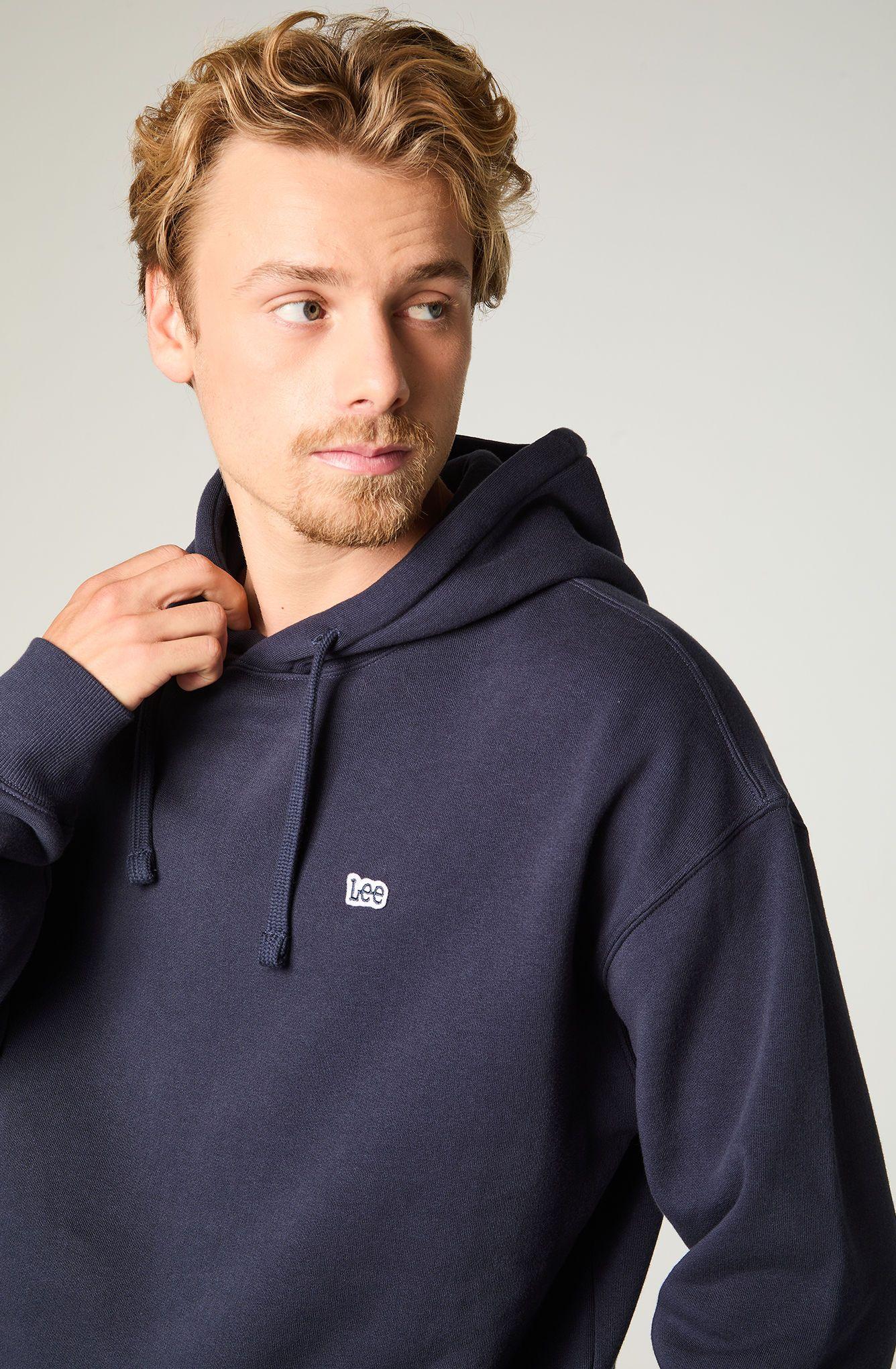 Poleron Hombre Loose Azul Hoodie -2