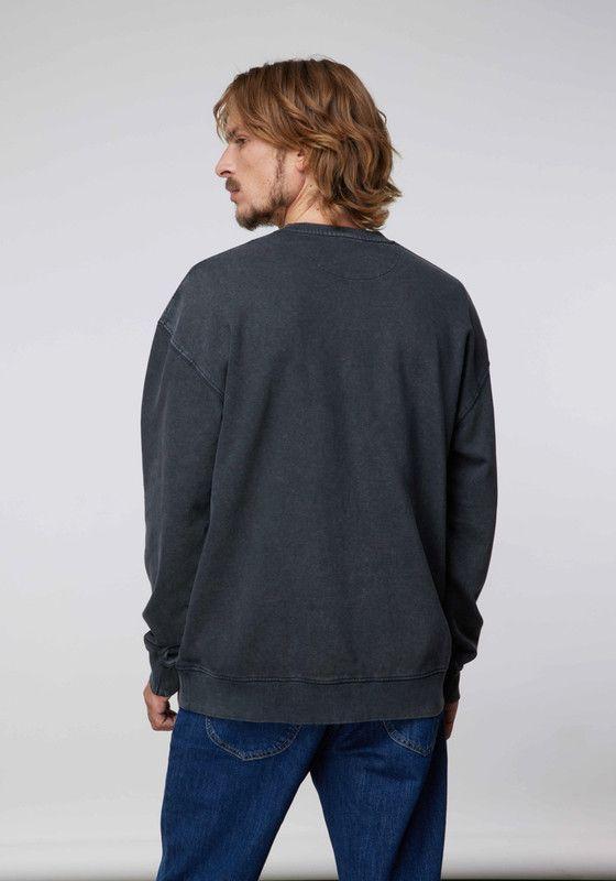 Poleron Hombre Loose Fit Black Dusty-2