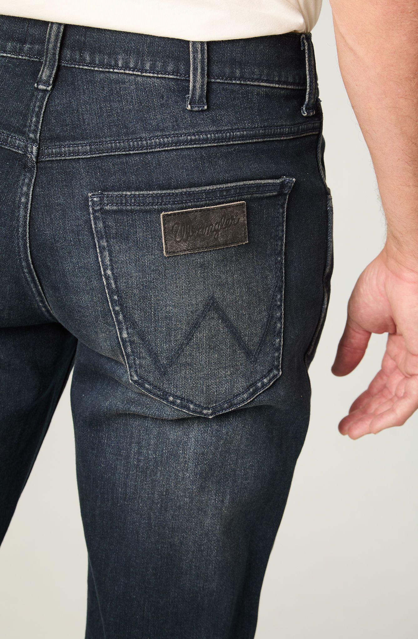 Jeans Hombre Greensboro Straight Tiro Medio Azul -3