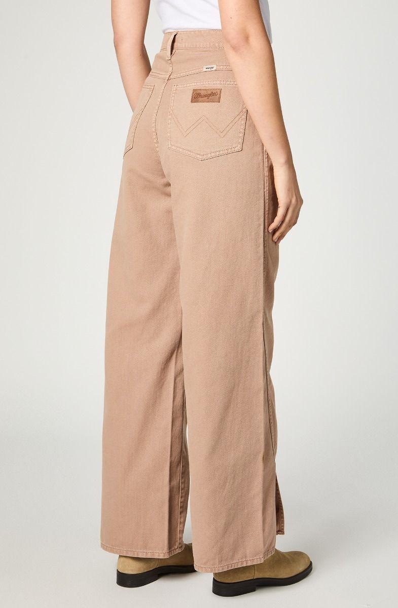 Jeans Mujer Loose  Beige-1