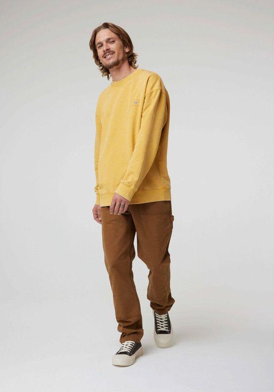 Poleron Hombre Loose Fit Yellow Vintage-3