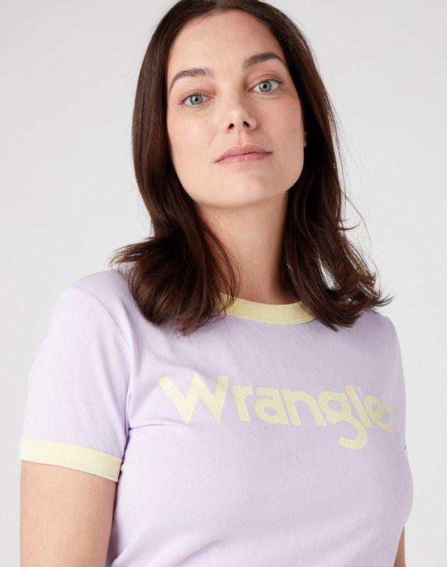Polera Regular Fit Ringer Tee Lila-3