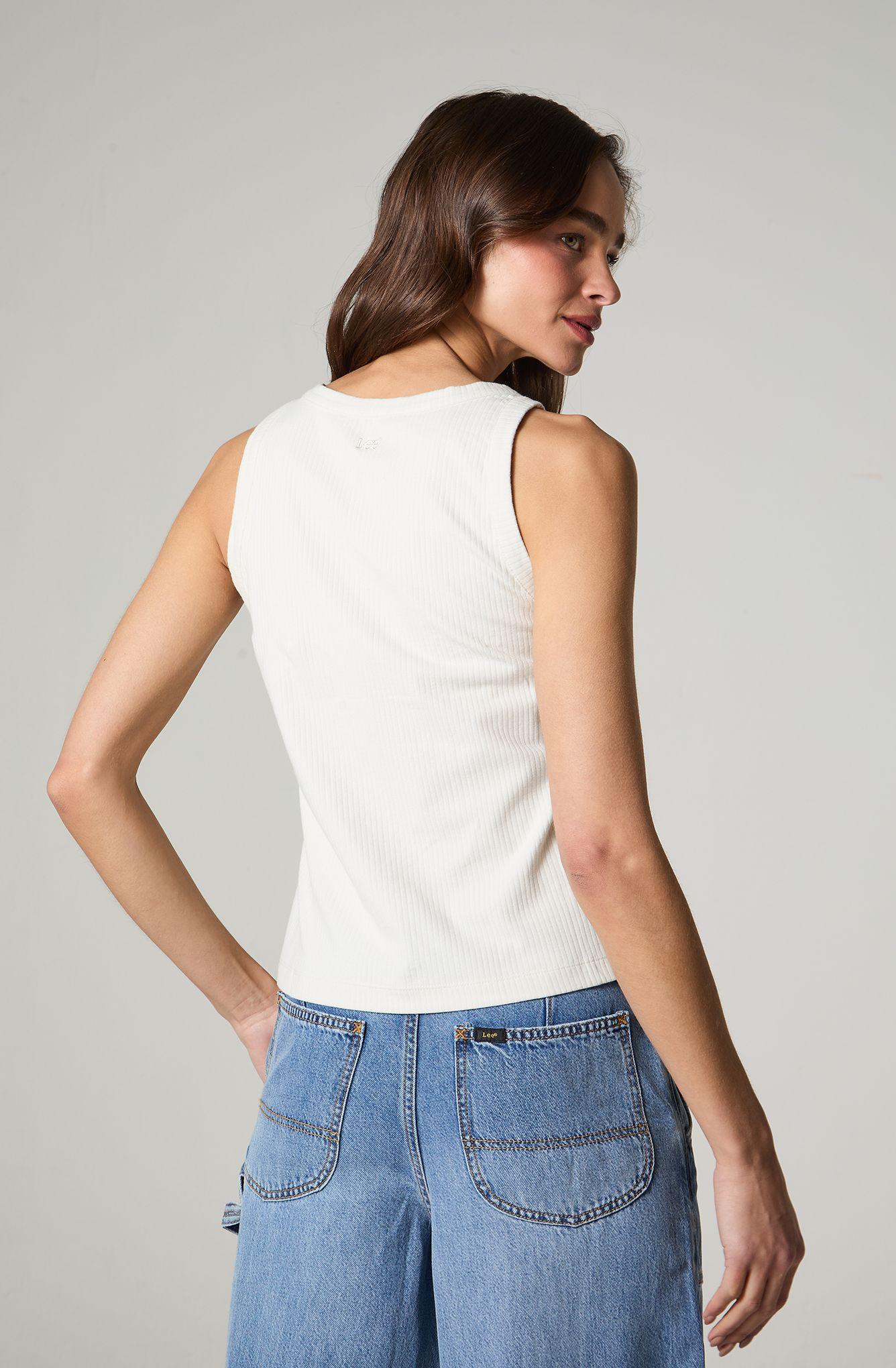 Polera Mujer Tank Sin Manga Regular  Fit-3