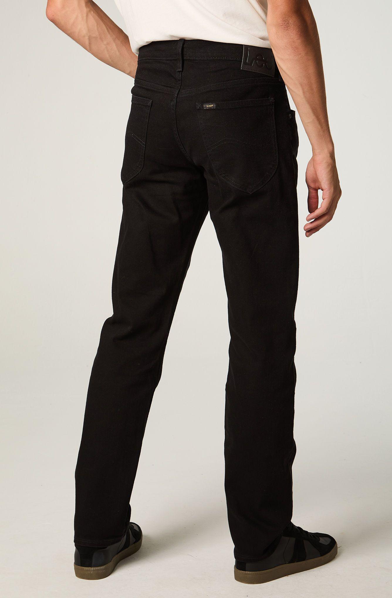 Jeans Hombre Straight Tiro Medio Negro Daren -2