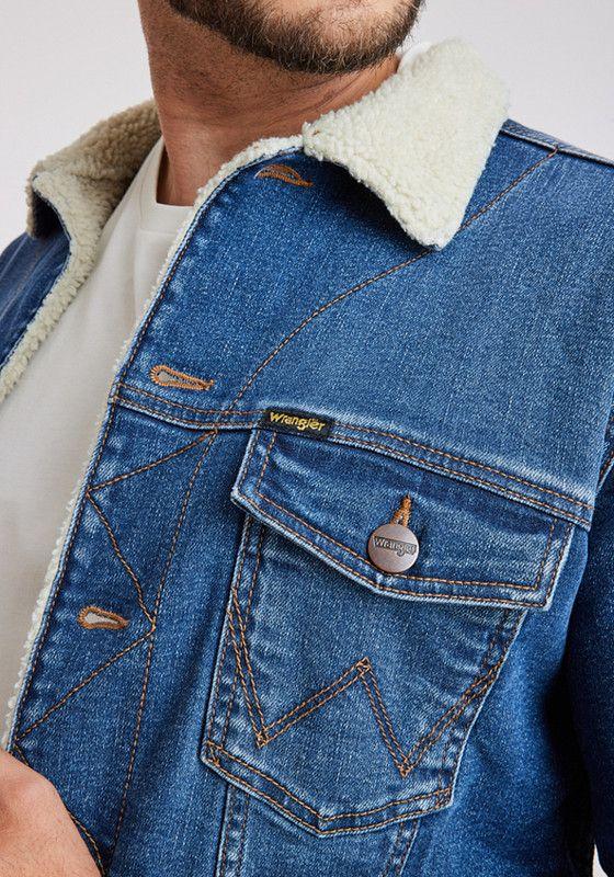 Chaqueta Wrangler Hombre Authentic Sherpa Stone-1