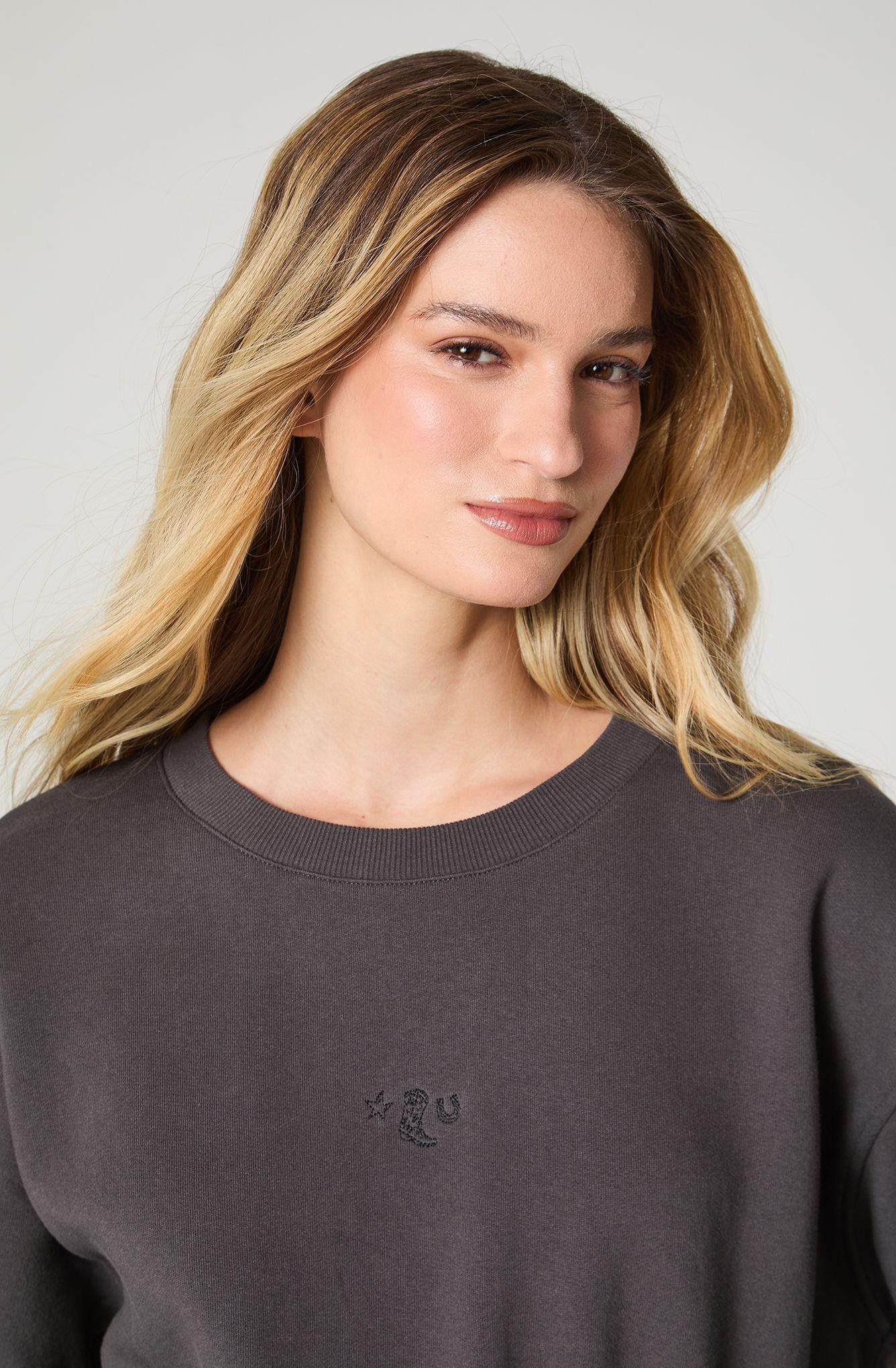 Poleron Mujer Cuello Redondo Relaxed Fit-2