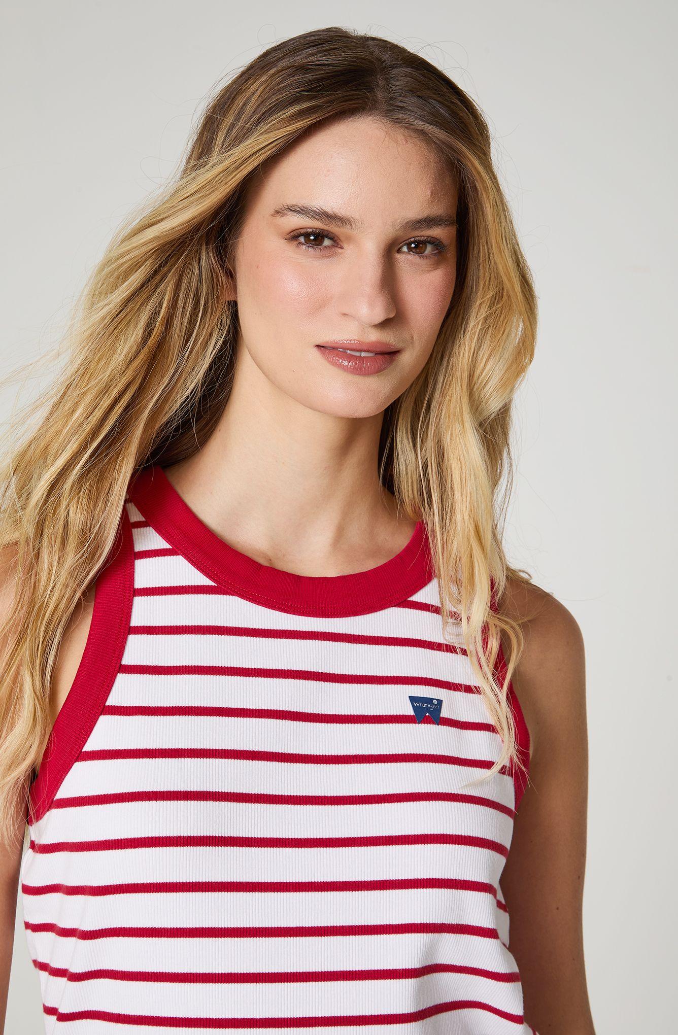 Polera Mujer Ringer Tank Sin Mangas Slim Fit-2