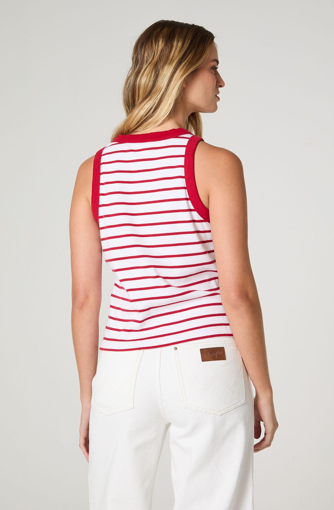 Polera Mujer Ringer Tank Sin Mangas Slim Fit-3