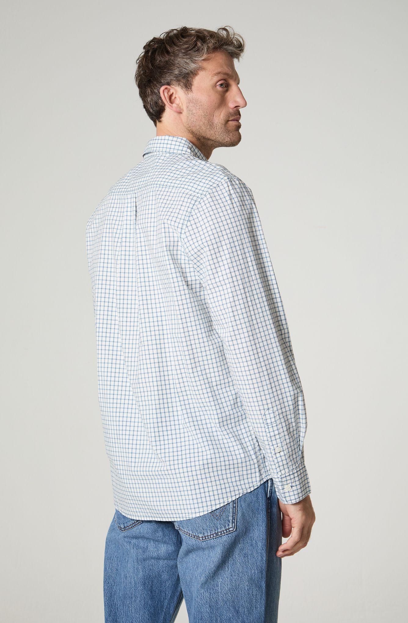 Camisa Hombre Manga Corta Lino 1 Bolsillo Regular Fit-4