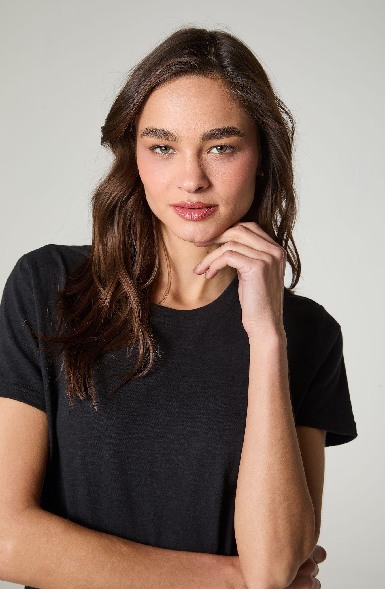Polera Mujer Manga Corta Slub Regular  Fit Basic-2
