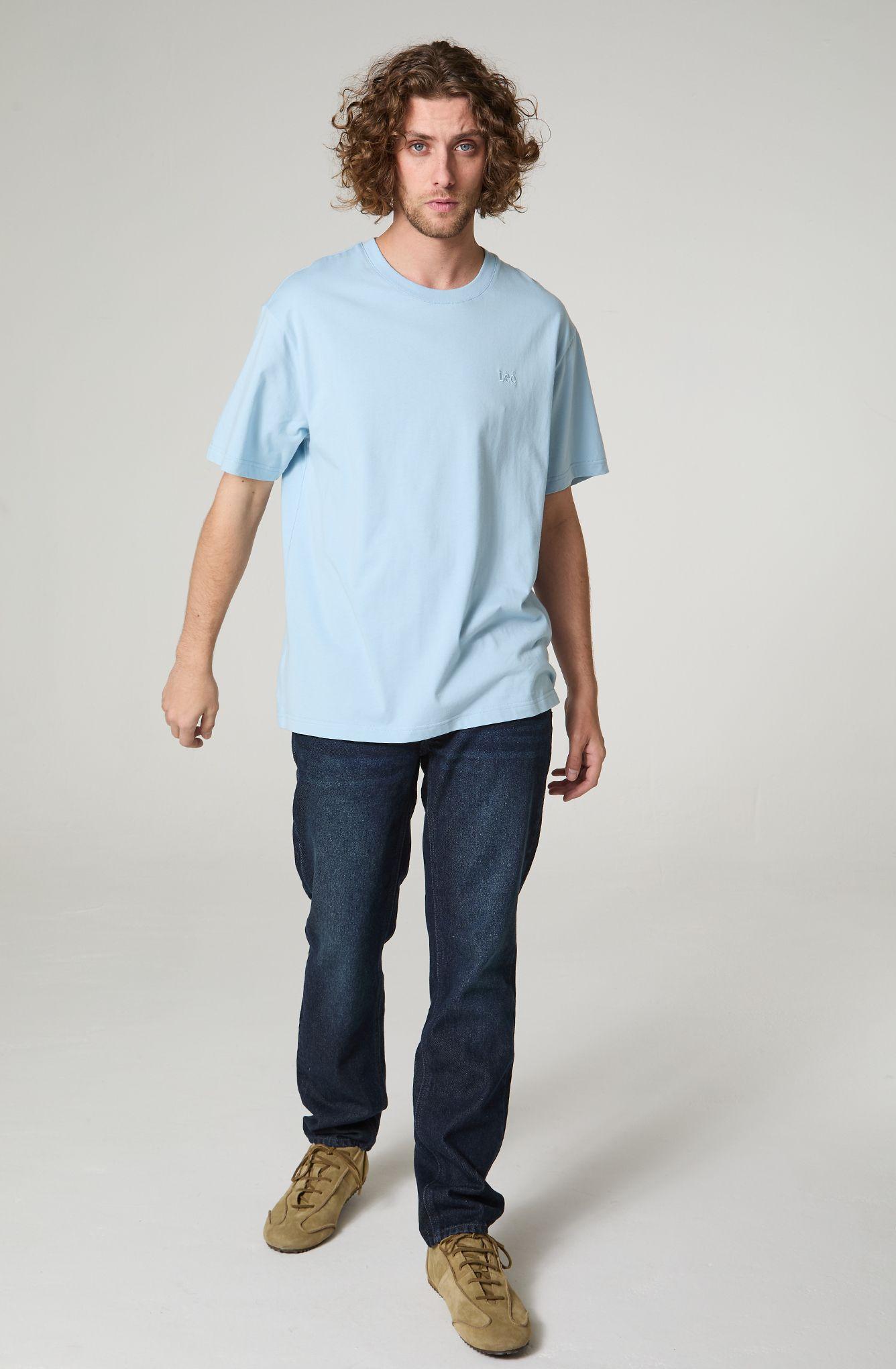 Polera Hombre Cuello Redondo Manga Corta  Regular  Fit Bordado-0
