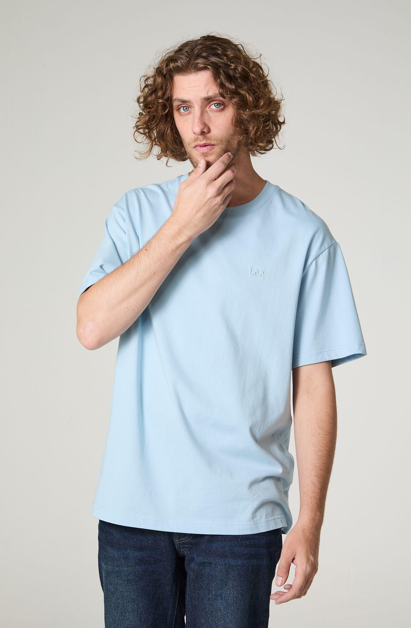 Polera Hombre Cuello Redondo Manga Corta  Regular  Fit Bordado-1