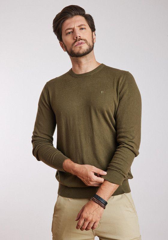 Sweater Hombre Knit Sweater Ivy Green-0
