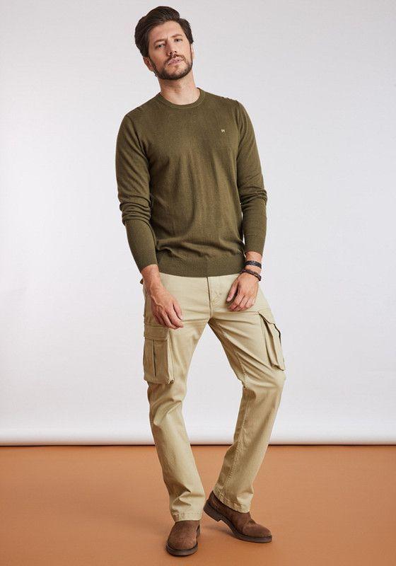 Sweater Hombre Knit Sweater Ivy Green-3