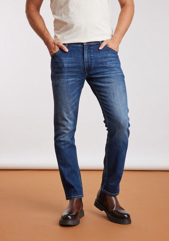 Jeans Hombre Greensboro Regular Straight Indigo-3