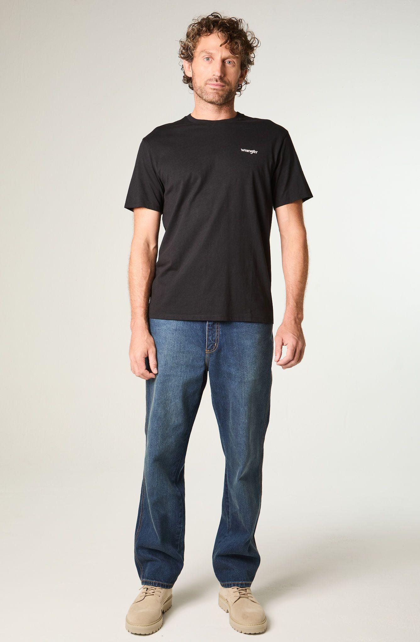 Jeans Hombre Frontier Relax Straight Tiro Medio Azul -1