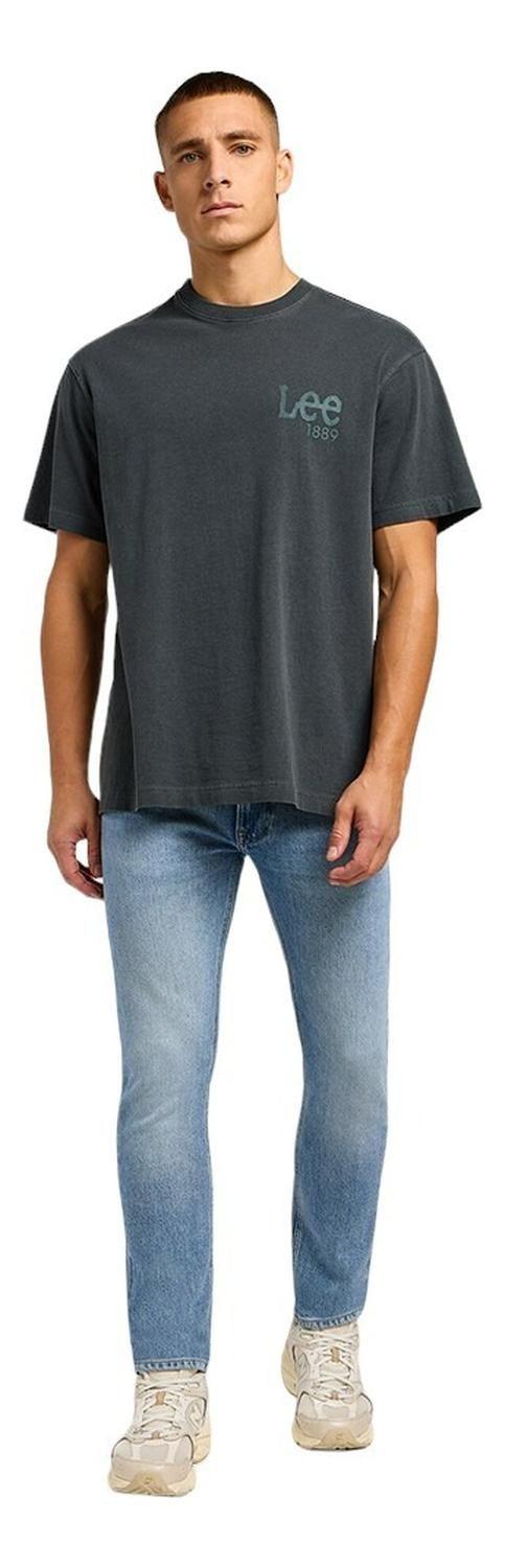 Polera Hombre Logo Loose Tee Washed Black-2