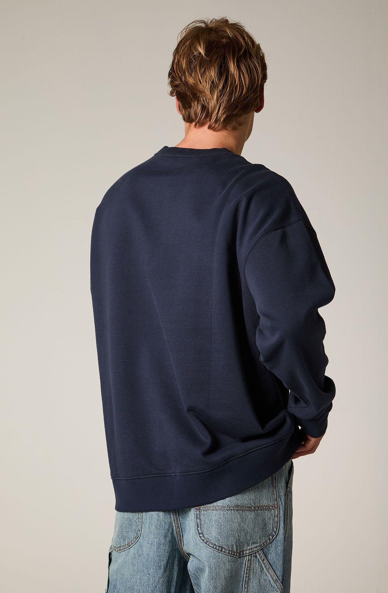 Poleron Hombre Regular Azul Lee Patch -3