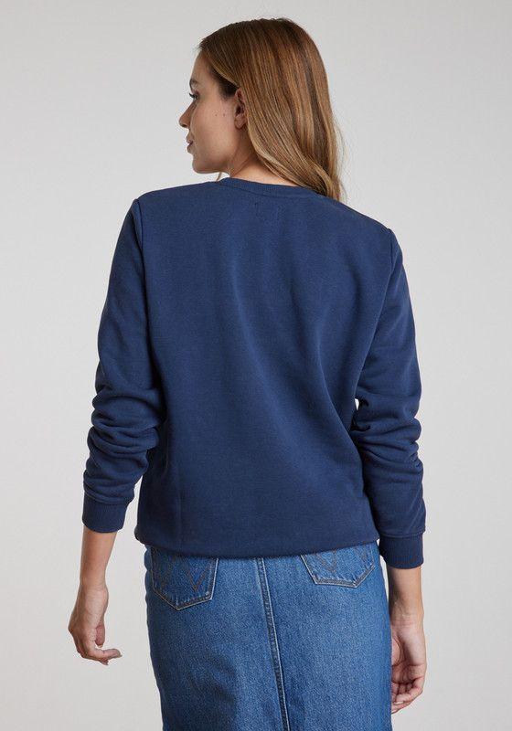 Poleron Mujer Regular Sweat Navy-1