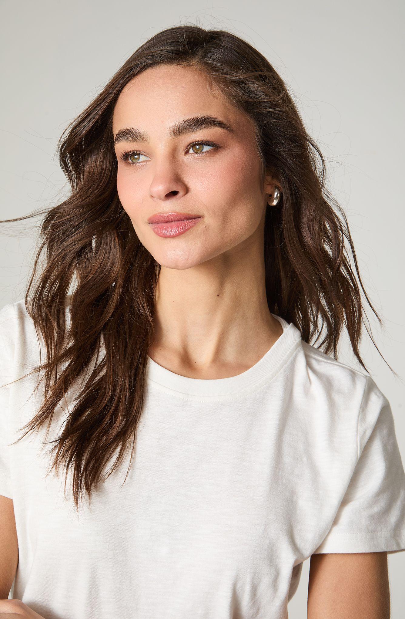 Polera Mujer Manga Corta Slub Regular  Fit Basic-2
