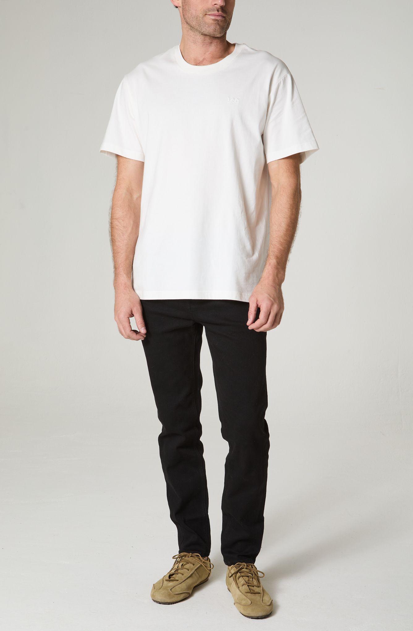 Polera Hombre Cuello Redondo Manga Corta  Regular  Fit Bordado-0