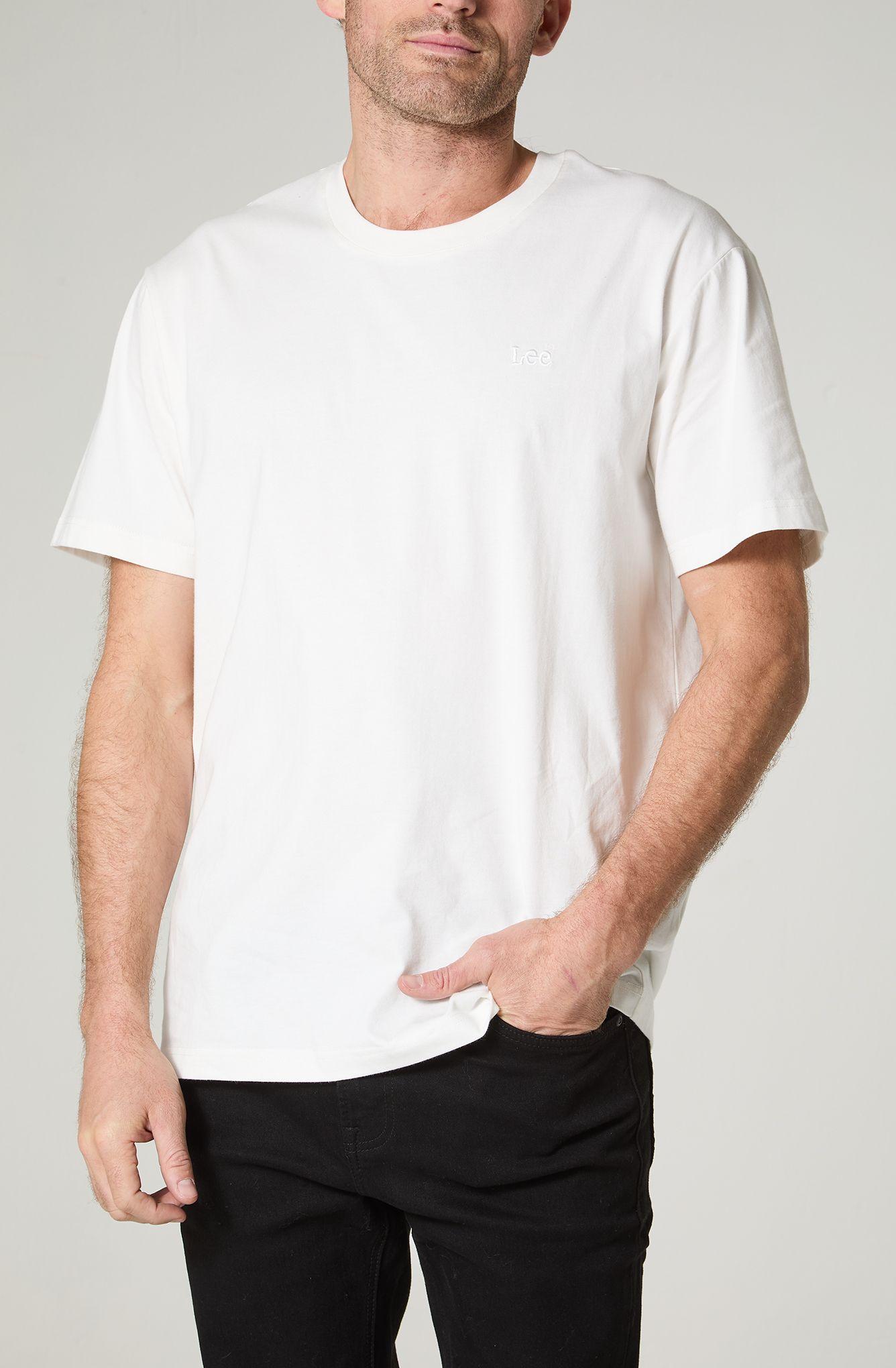 Polera Hombre Cuello Redondo Manga Corta  Regular  Fit Bordado-1