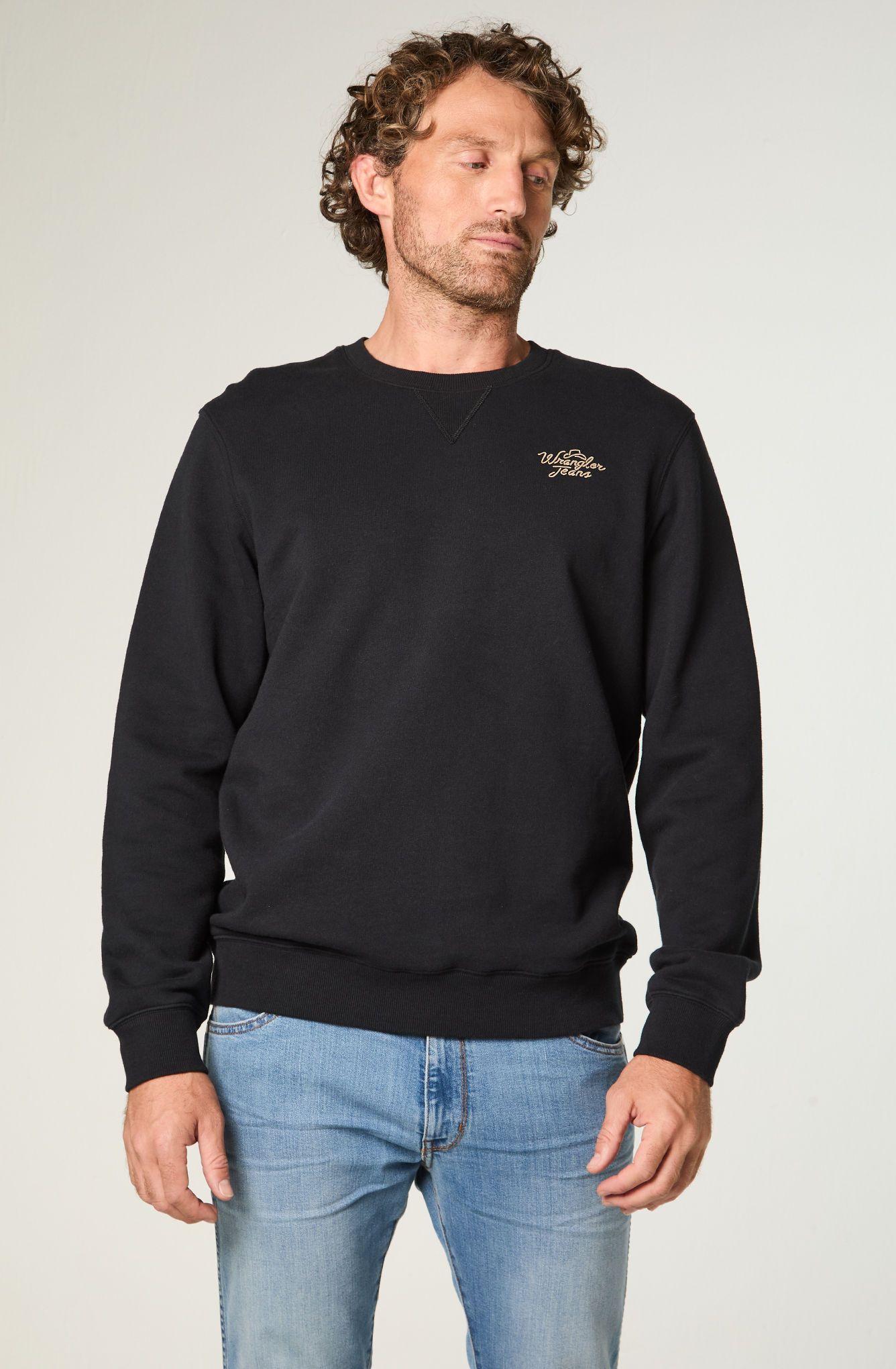 Poleron Hombre Crewneck Graphic Regular Fit Negro -0