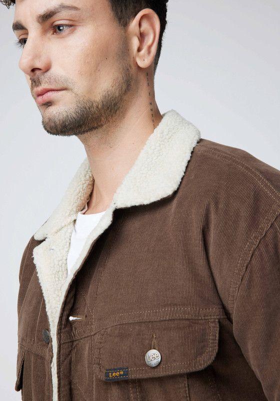 Chaqueta Lee Hombre Relaxed Corduroy Brown-1