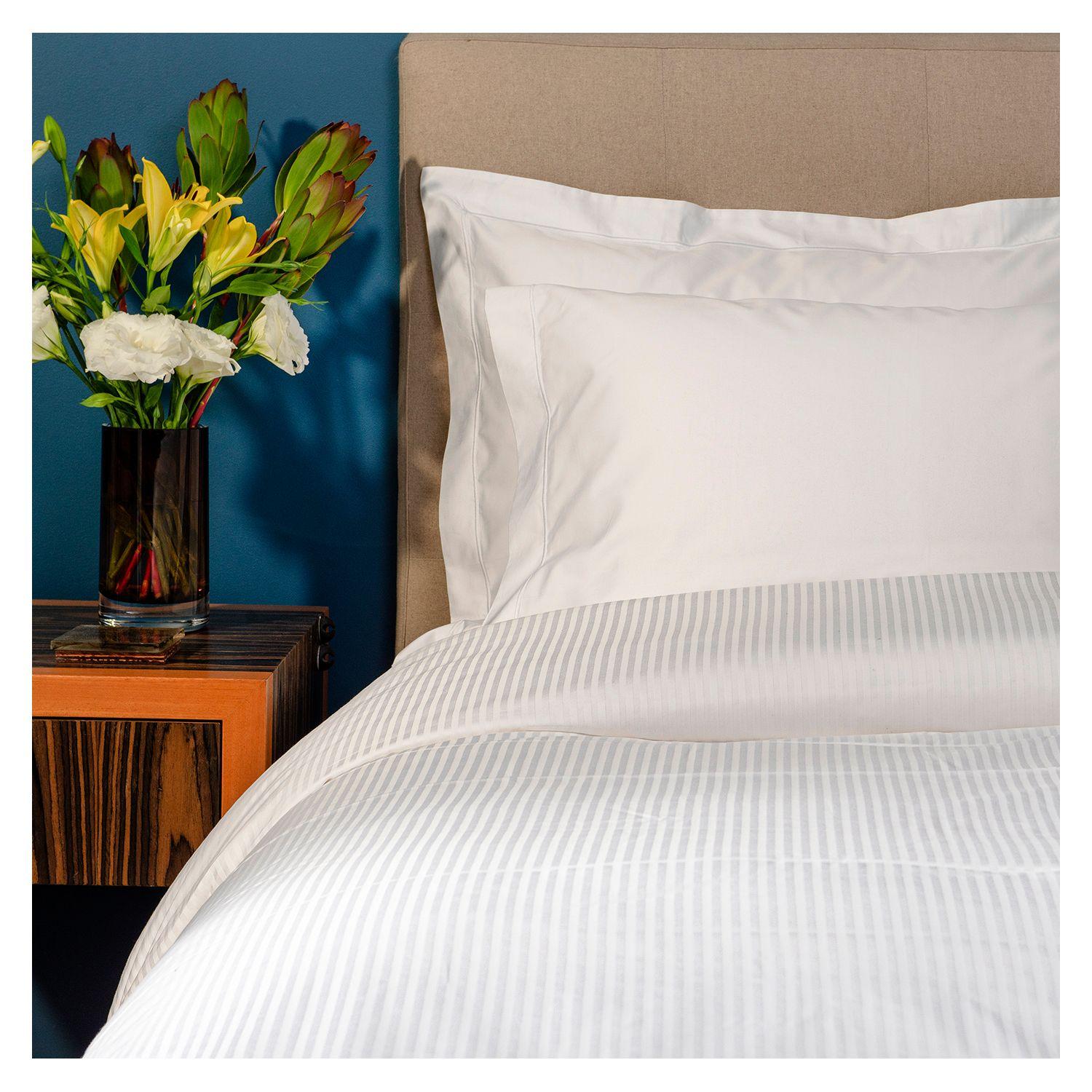 Funda plumón premium King Satén Stripe 500 hilos 100% algodón egipcio-1