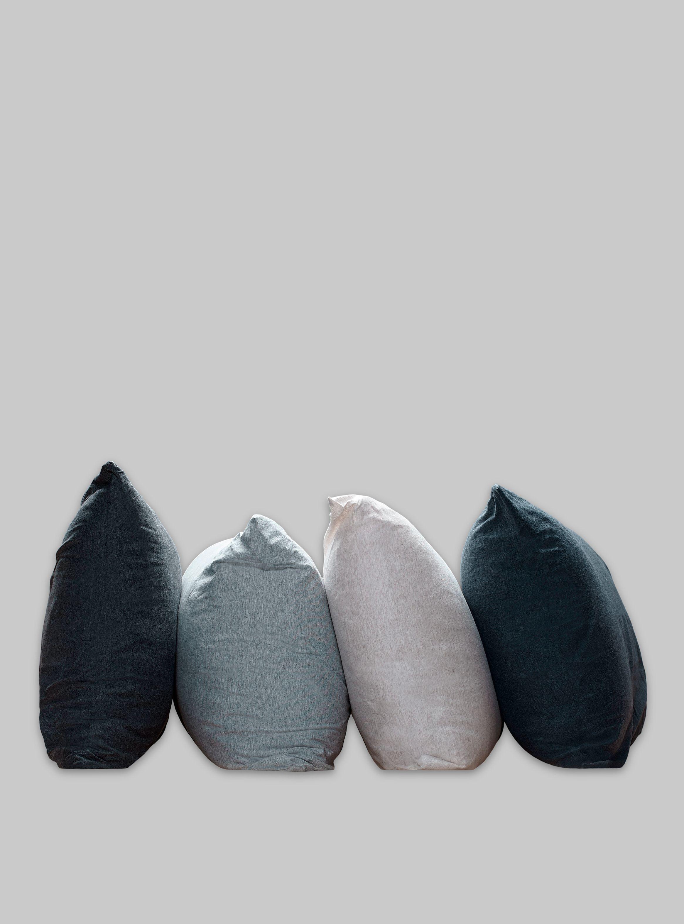 Set 2 Fundas almohada 100%Alg. elást., 50x90cm., melange.-1