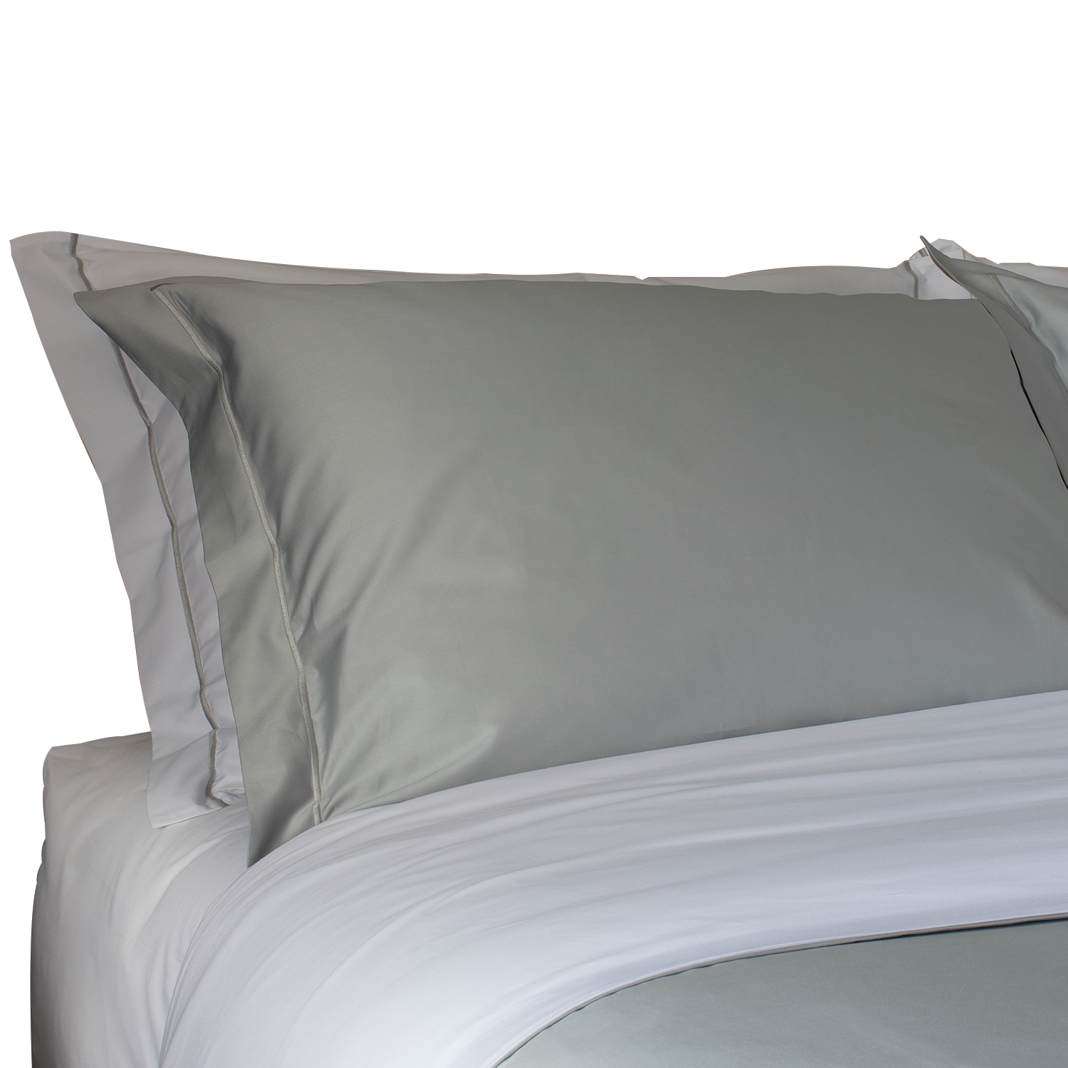 Funda plumón SK reversible 380 hilos 100% algodón blanco/gris-0