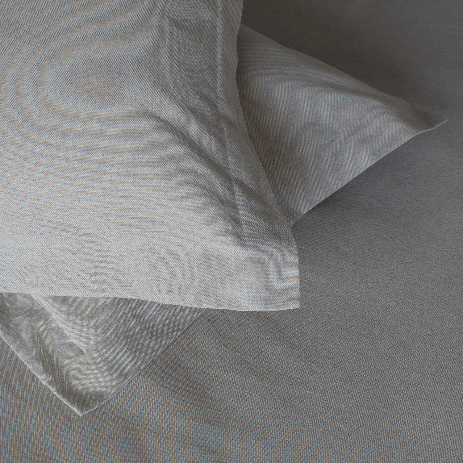 Funda de plumón 2 plazas gris perla, 90% algodón - 10% poliéster-2