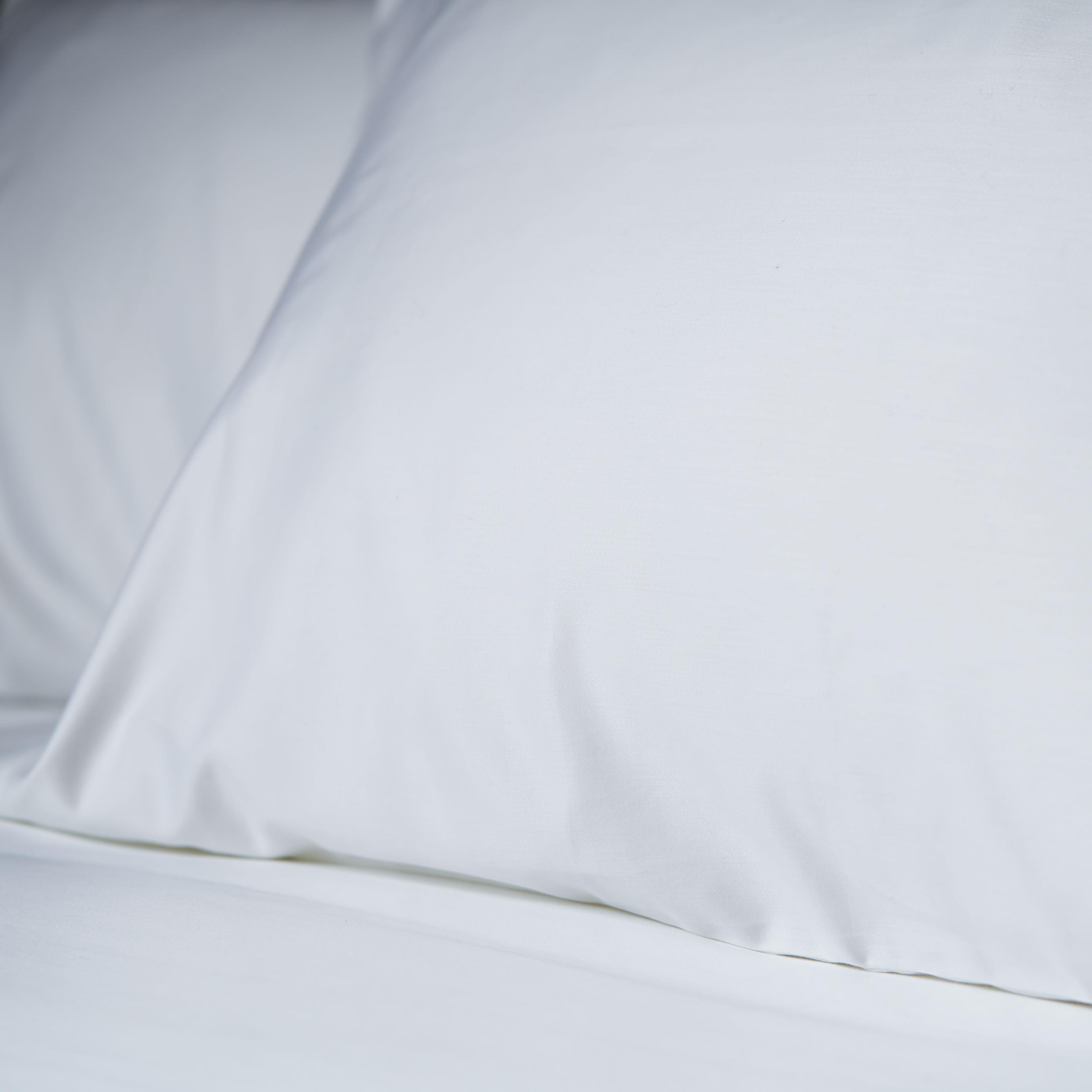 Juego de sábanas Super King Prestige, satén 1.000 hilos 100% algodón egipcio, color blanco-2
