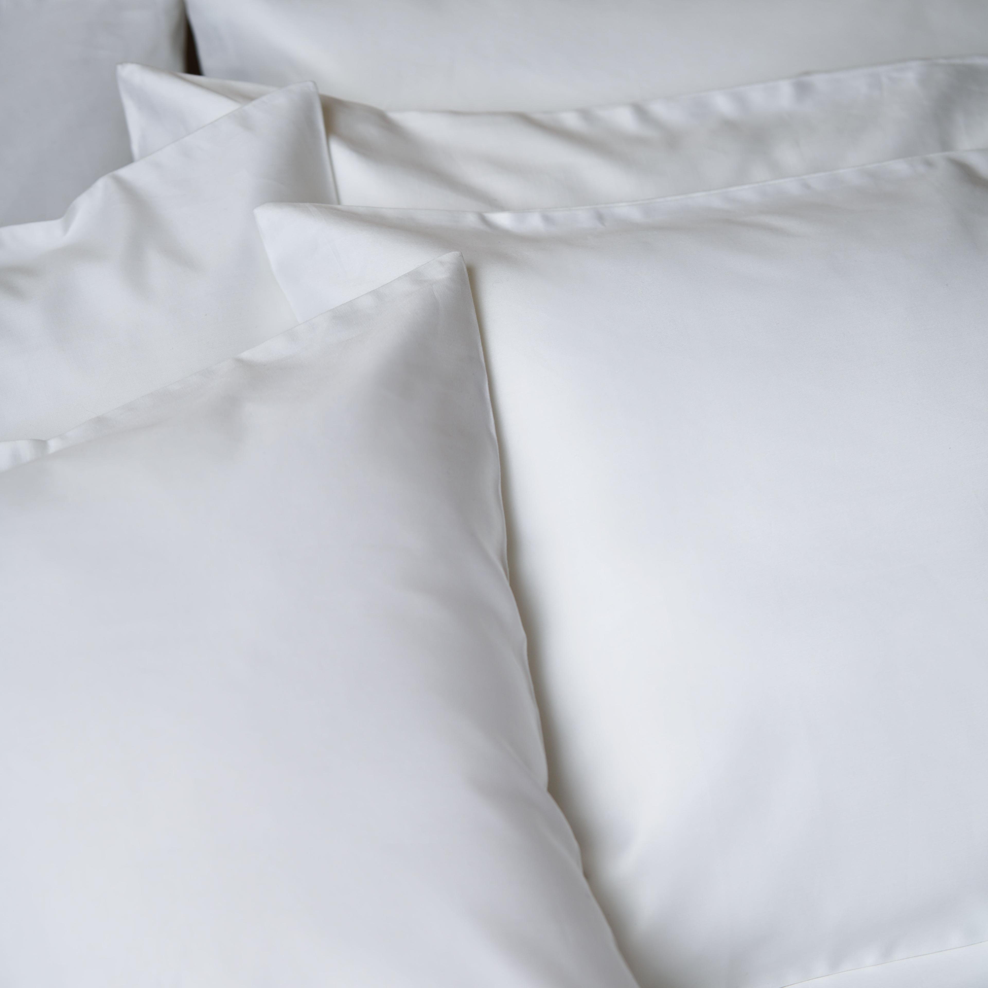 Juego de sábanas Super King Prestige, satén 1.000 hilos 100% algodón egipcio, color blanco-0