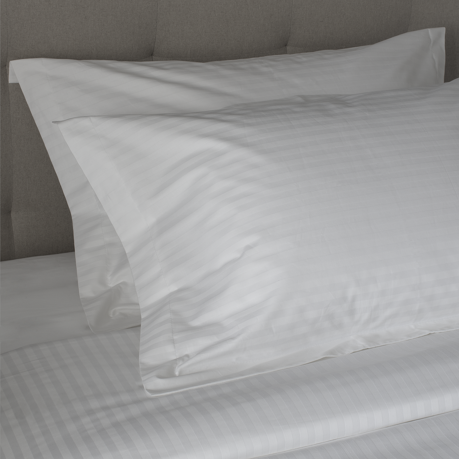 Funda plumón 2 plazas tela 250 hilos Twill Stripe 60% alg - 40% pol-0