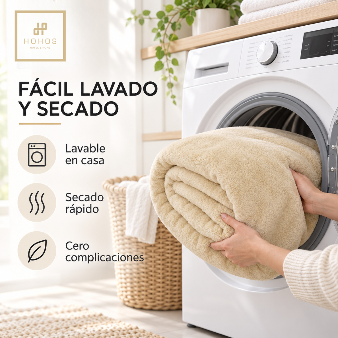 Set 2 frazadas 1,5 plaza polar microfibra color Camel-4