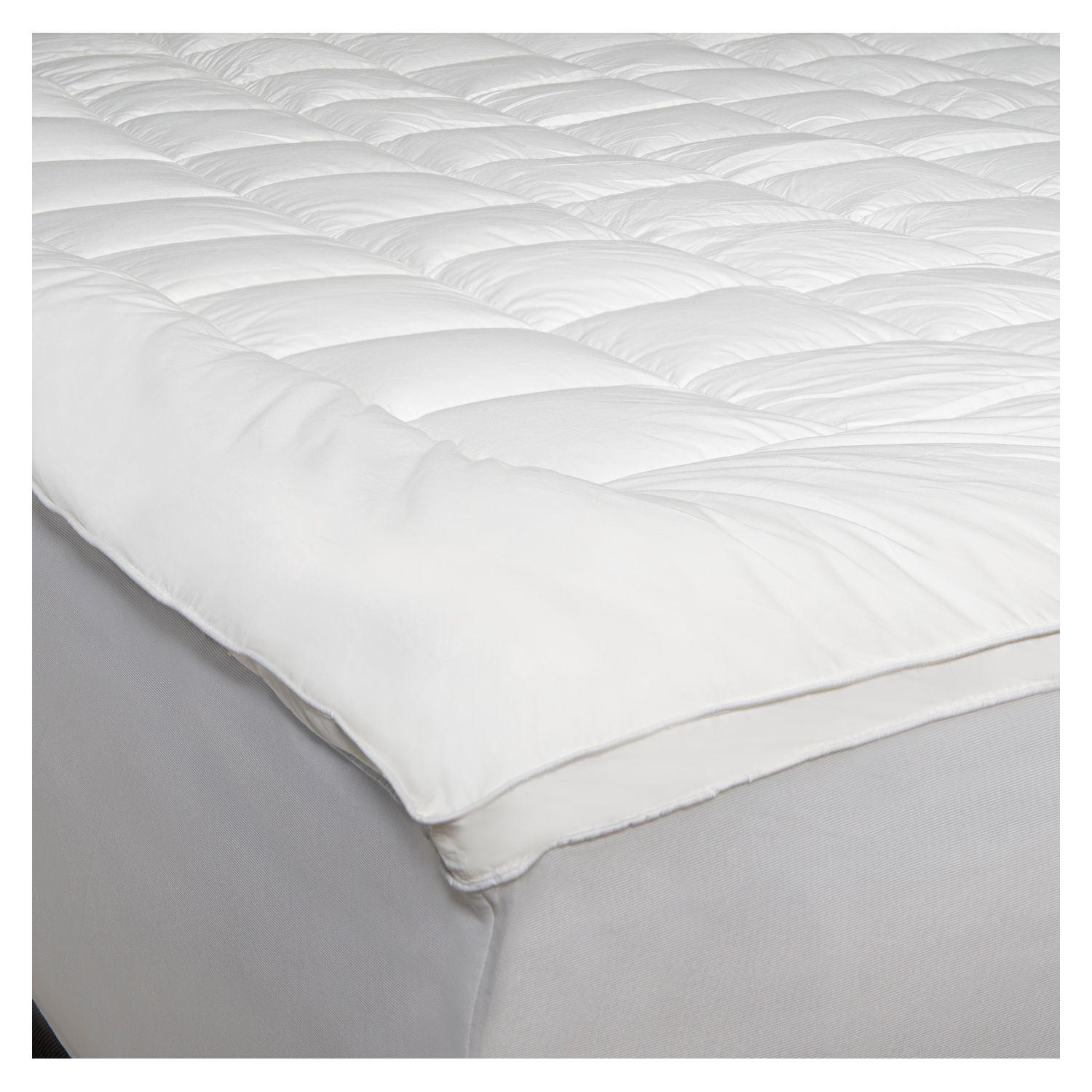 Sobre colchón Antialérgico 1,5 plaza con fuelle stretch (Bed topper)-0