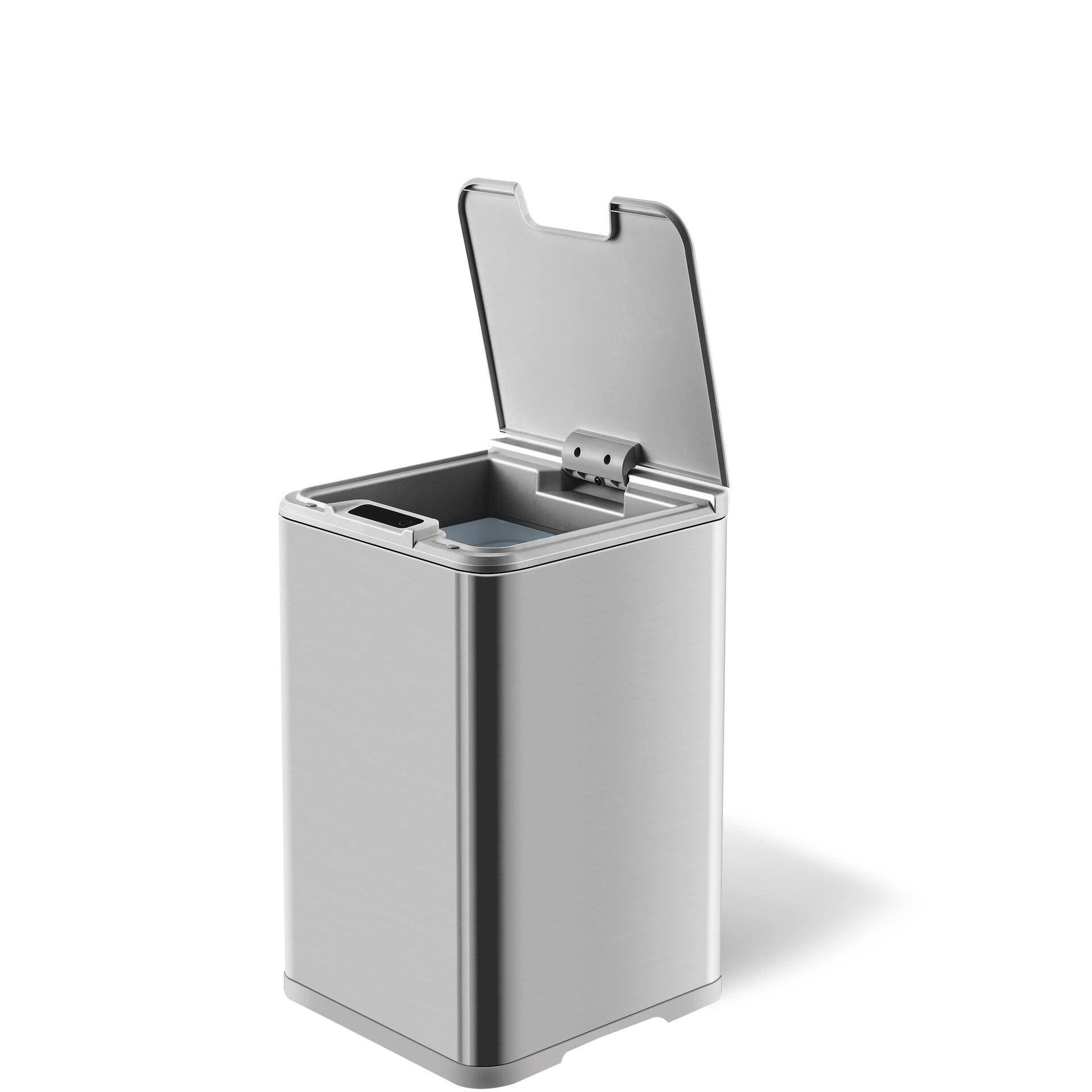 Basurero Automatico Papelera Inteligente Sensor 10 Lts Acero Inoxidable-4