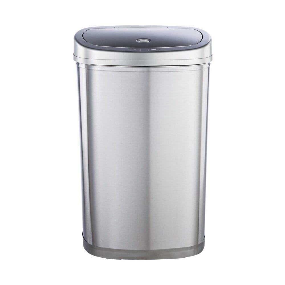 Basurero Automatico Papelera Inteligente Sensor 50 Lts Silver-0